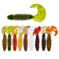 Worm Soft Baits Fishing Jig Wobblers Soft Lures 60mm 3g 6pcs Artificial Silicone Lure for Fishing Bait Bass