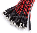 5MM Pre Wired 12V  LED Diodes 9.4 Inch/24CM Ultra Bright Light Emitting Diodes Assorted Color Kit Box for Circuit Science Expe