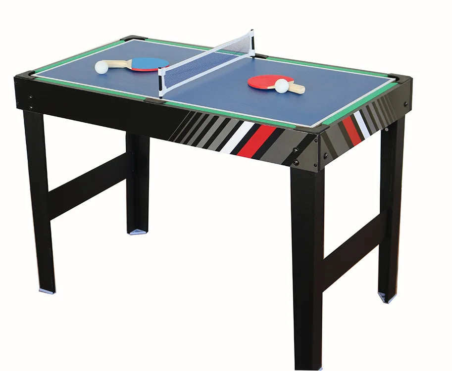 Versatile 4-in-1 Multi-Functional Game Table Set - 115cm Durable MDF Table for Football Tennis Hockey & Billiards MegaBDM