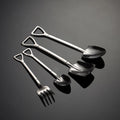 4.7 Inches Stainless Steel Mirror Polish Ice Cream Spoon Shovel Stirring Coffee Spoons for Party Use