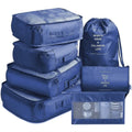 Wholesale 6-7 in 1 Travel Organizer Bag Set Lightweight Travel Luggage Organizer Bags 7 Pcs Packing Cubes Travel Bag Set