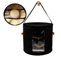 Large Folding Round Felt Lacquer Travel Hat Storage Box for Women Men with Multi-functional Design American Style 43 Colors