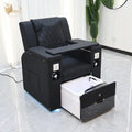 Luxury Multifunctional Spa Pedicure Chair with Whirlpool Tub Adjustable Seat and Backrest for Hair Washing and Pedicure