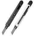 Deli TD301 Black Office Art Knife Students Use Paper Cutters Anti-sticking Express Unpacking Knife 192pcs Per Carton Set