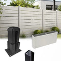 Customized Aluminum Alloy Grille Fence Post Extruded Profiles Suitable for Privacy Fence Systems in Villas Gardens and Balconies