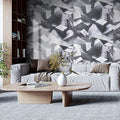 Modern 3D Grey Textured Faux Brick Stone Wallpaper Waterproof Peel and Stick Design for Living Room