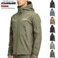 Men's Softshell Jacket Fleece Lined Water Resistant Hooded Winter Coats for Men Outdoor Work Hiking with Pockets