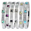 Beimai OEM Bangle Crystal Zircon Waterproof Gold Stainless Steel Women Bangle