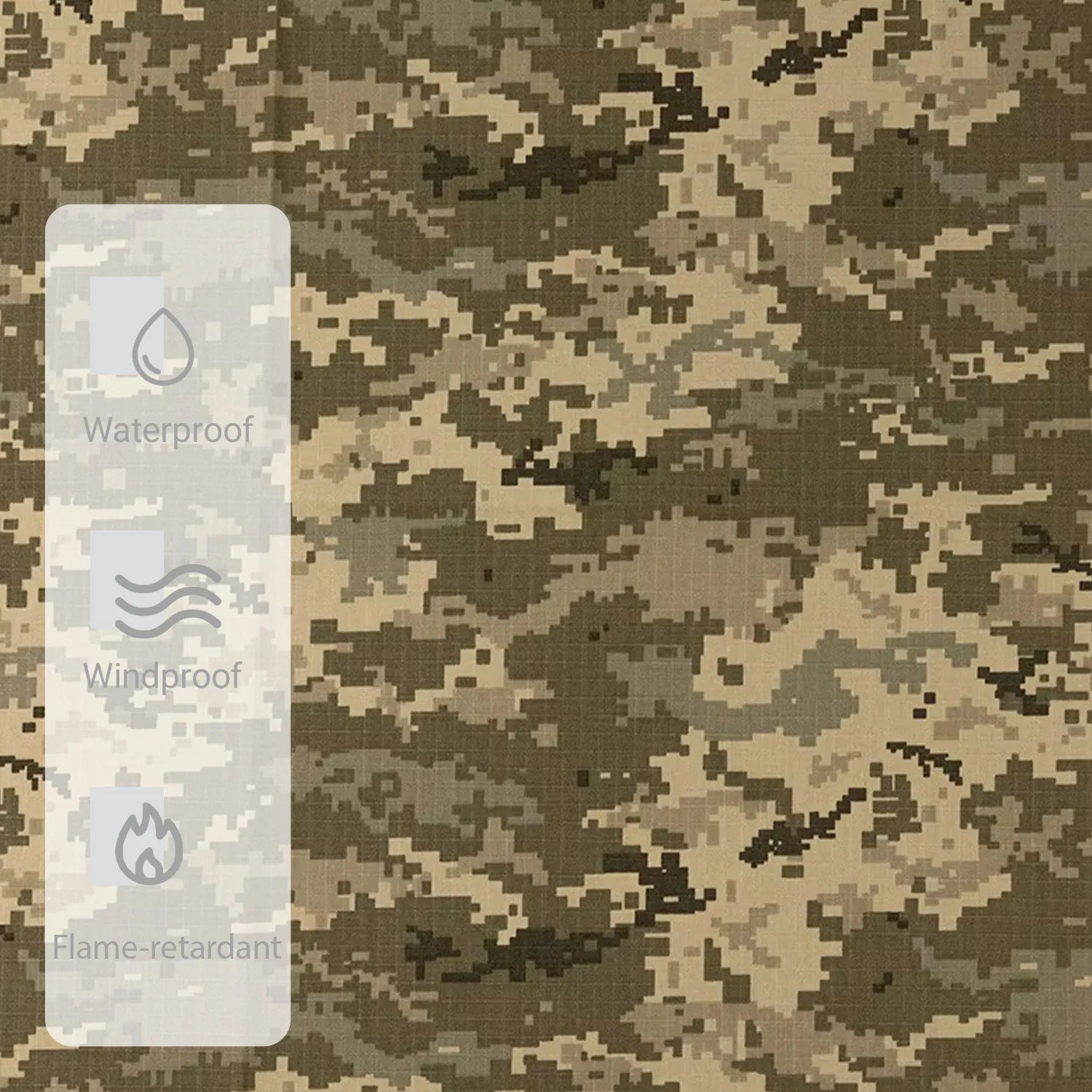 65% Polyester 35% Cotton Camouflage Fabric Water Repellent Tear Resistant Plaid Printed Woven Flame Retardant Dyed Girls Boys