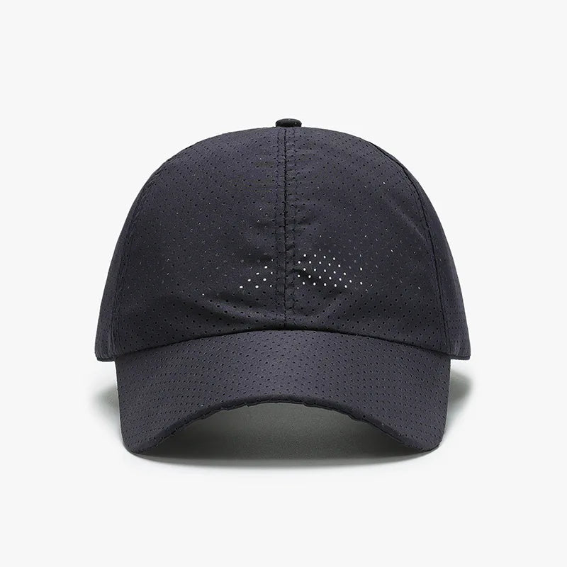 Golf Baseball Cap Laser Vent Holes Curved Brim Outdoor Breathable Sun Hat for Sports Unstructured Cap Dad Hats Custom logo