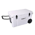 Boright 65QT Durable Insulated LLDPE Rotomolded Modern Leak Proof Cooler Box with Wheels for Camping Fishing Food & Cans