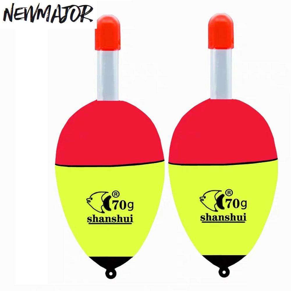 NEWMAJOR 3g-80g EVA Foam Durable Lightweight Fishing Float Tackle-Red/Yellow Colors Outdoor Use China Manufacturer