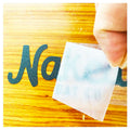 Custom Logo Brand Name Printing Removable Vinyl Transfer Stickers for Wood
