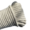 Coil-Packed Eco-friendly White Macrame Cord Cotton Rope 3 Strands Twisted Durable Braid for DIY Projects