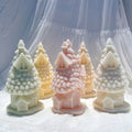 Christmas Grand Spruce Lodge Silicone Candle Mold Christmas Tree Silicone Mold Dinner Soy Wax Silicone Mould Christmas Decor