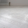 Manufacturer PVC Floor Herringbone Embossed Texture Installation Wood Texture NO Glue Vinyl Plank Hybrid LVP SPC Flooring