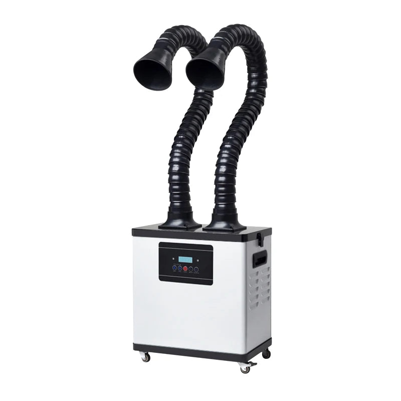 Wholesale Movable Double Arm Desktop Collect Salon Pure Air Dust and Smoke Absorber Fume Extractor