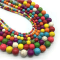 DIY Round Gemstone Loose Beads colorful turquoise beads