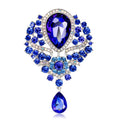 Fashion Alloy Rhinestone Brooch Enamel Glass Pendant Brooches Wholesale Clothing Accessories Pins