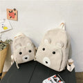 Wholesale Custom Soft Cute Reusable 20-36L Kids Corduroy Backpack with Zipper Closure and Cotton Webbing Strap