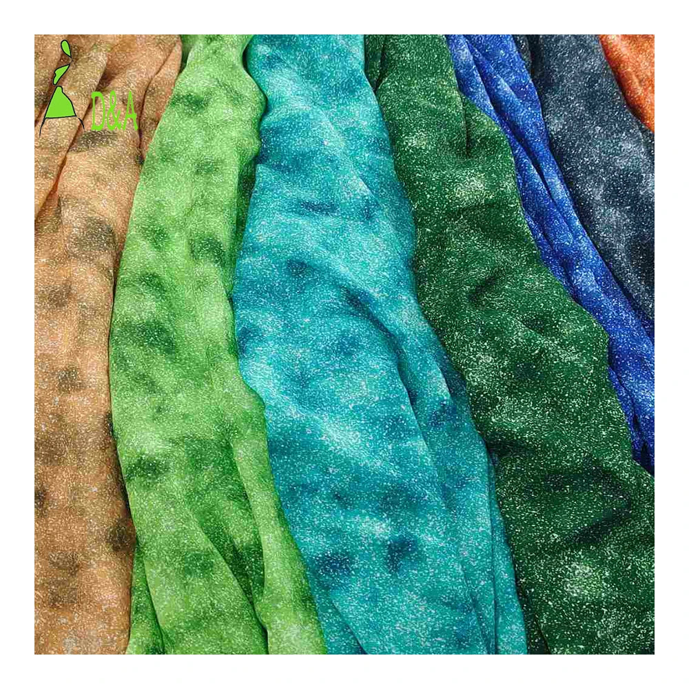 Hot Selling 100% Polyester Glittering Star Printing Chiffon Fabric New Fashion Eco-Friendly Material for Girls' Lady's Dresses