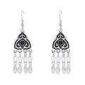 Kazakh Ethnic Earrings Drop Tassels Dangle Holiday Jewelry Gifts for Women's