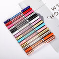 SHULI Penna Gel 1.0MM Ball Point Metal Crystal Gel Pens Custom Logo Smooth Writing 0.5MM Gel Ink Pen Refillable Pen
