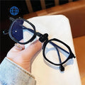 Teenyoun Eyewear Comfortable Resin Nose Pad Pc Metal Frame Plain Spectacles Retro Irregular Men Eyeglasses Frames