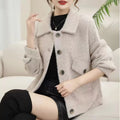 Women's Casual Solid Color Spring Jacket Woven Outerwear