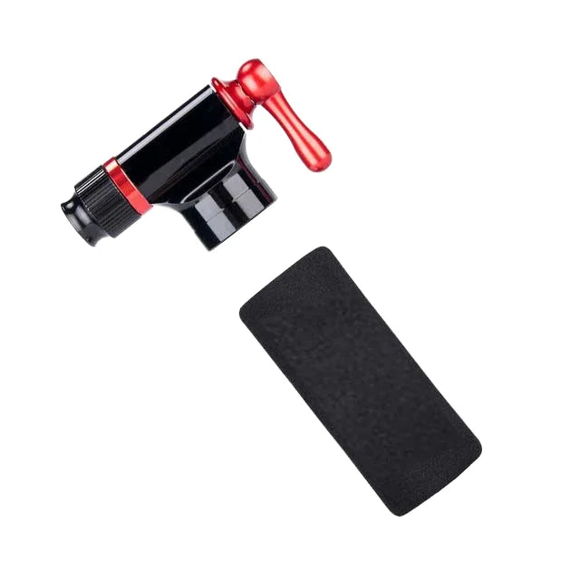 16 G Portable Aluminium Mini Bike Pump with Presta Schrader Valves Air Valve Adapter for Inflating Bicycle Tires
