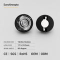 OEM ODM Round LED Optical Lens 90 Degree Beam with Precision Holder Custom for Spotlight Downlight and Commercial Lighting