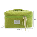 2025 Large Capacity Portable Cosmetic Bags Soft Flowers Pattern Zipper Closure Cute Storage Case for Candy Makeup Fashionable