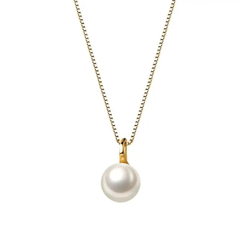 925 Sterling Silver Baroque Pearl Clavicle Chain Necklace Elegant Natural Fashion for Women for Weddings Engagements Parties