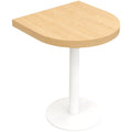 BILIDO Modern Half Round Wooden Restaurant Dining Table and Chair Set for Small Spaces
