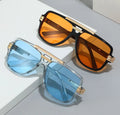 Newn Custom Double Bridge Frame Sunglasses Uv400 High Quality Big Frame Sunglasses for Men and Women