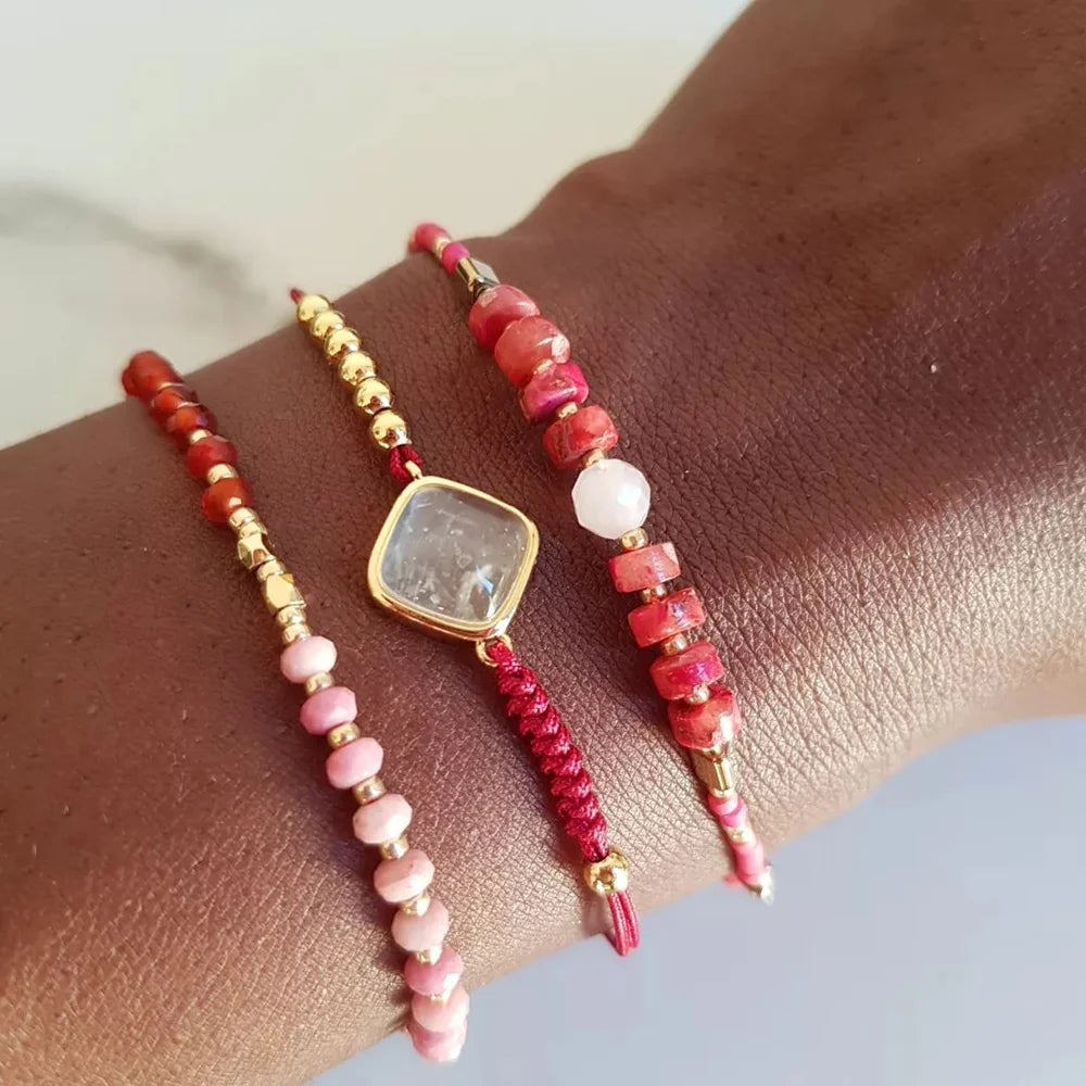 Go2Boho Tiny Bracelet Vintage Jewelry 2025 Natural Stone Bracelets for Women Miyuki Beads Pulsera Small Beaded String Bracelets