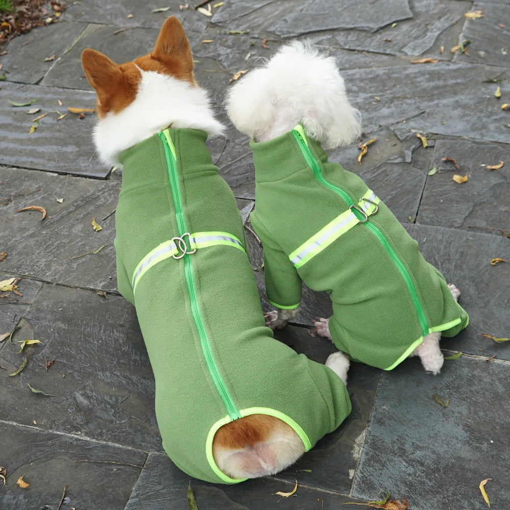 European and American Pet Four-Legged Clothes Medium-Sized Dogs Bichon Corgi Winter Warm Dog Clothes Small Dogs