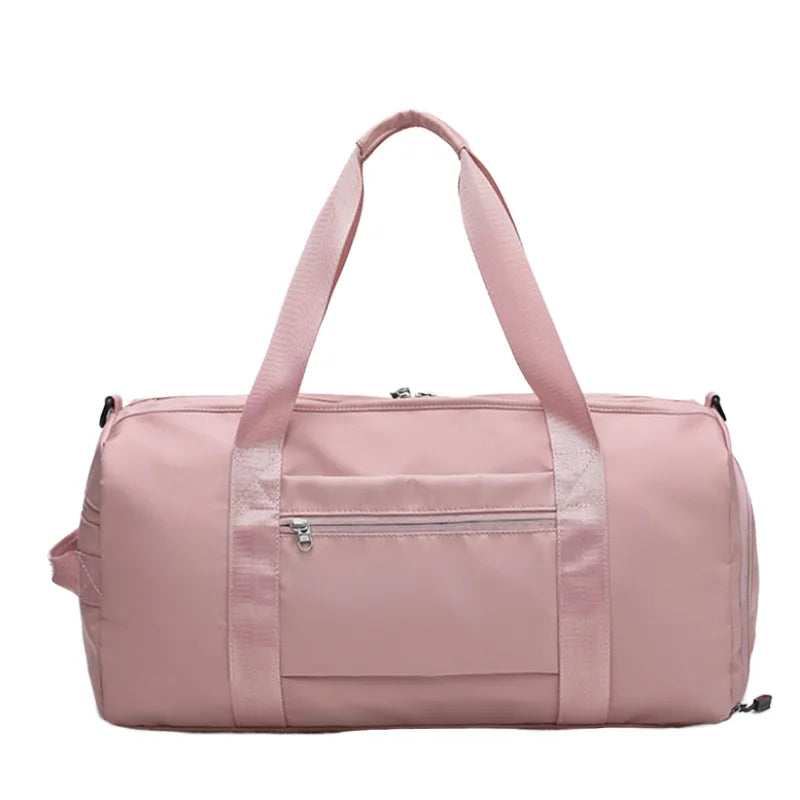 Custom logo Waterproof Outdoor  Travel Tote Bag Women Fitness Sport Portable Yoga  Gym Shoulder Bag with Shoes Compartment