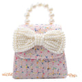 2022  Fashion Women Bags Soft Pu Leather Small Shoulder Bag Elegant Pearl Handle Tote Bag