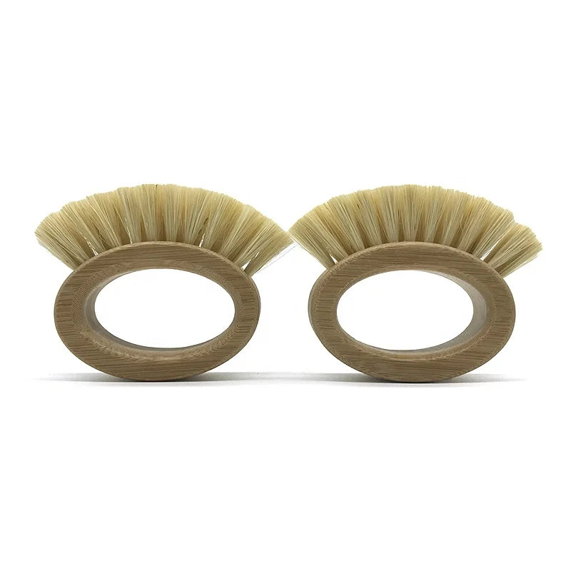 Customized Logo Coconut Dish Brushes Wood and Bamboo Pot Dish Brush Kitchen Scrub Cleaning Brush