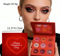 Customizable Valentine Makeup Eyeshadow Palette High Pigment Private Label Vegan DIY Eye Shadow Pallet Water Proof Shimmer Dark