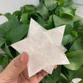 Natural Clear Quartz Crystal 12 Points Merkaba Star for Healing Decoration
