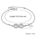 Fashion  Pure 925 Silver Jewelry Bracelets Custom DIY 8 Bracelet Women Religious Wholesale