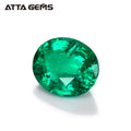 Hydrothermal Lab Created Emerald Round Shape Stone for Sale Synthetic Lab Created Zambian Emerald for Necklace