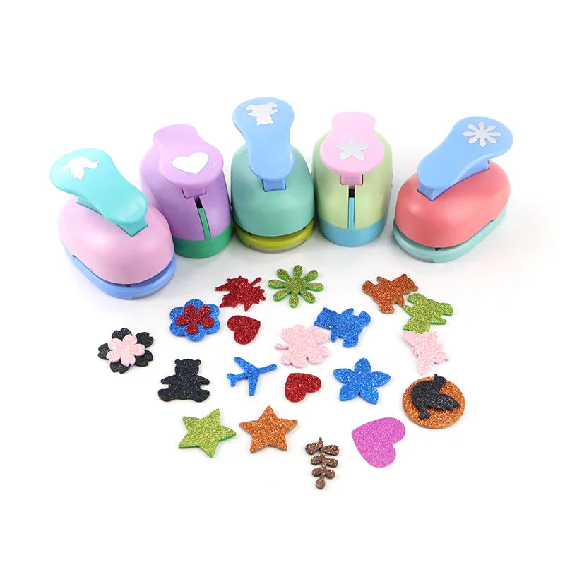 KAMEI 38mm ABS+Zinc Alloy Craft Paper Punching Machine Easy Use School DIY Project Embossing Puncher Art Card Square Paper