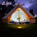 Portable Four Season Outdoor Luxury Mongolian Yurt Tent Waterproof Glamping with Cotton Canvas and Oxford Fabric for Camping