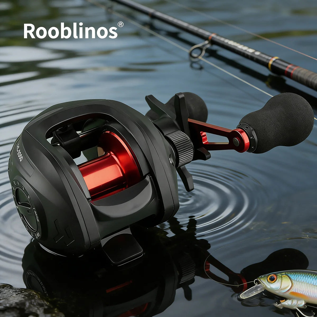 [Germany Stock] Rooblinos AC Waterdrop Reel 7.2:1 Gear Ratio