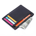 Multifunctional Men Women Travel Wallet With Id Window Vintage Leather Credit Card Holder Cases Wallet