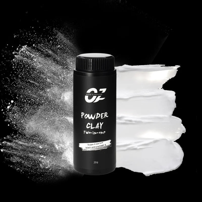 New Arrival 60g 30g 20g 10g 2in1 Instant Hair Styling Wax Powder 20g for Men Transfer Powder to Matt Wax Matt Powder Clay