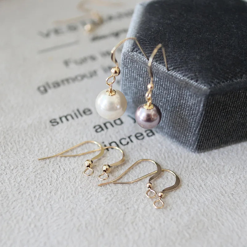 Fashion Gold Fille Bead Fishing Earring Hooks Women Permanet Jewelry Findings